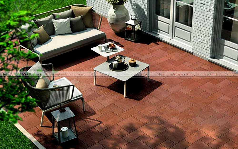 Gạch lát sân vườn được ưa chuộng