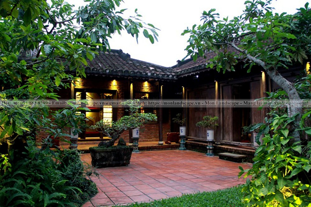 Tiểu cảnh bắt buộc ở sân vườn truyền thống