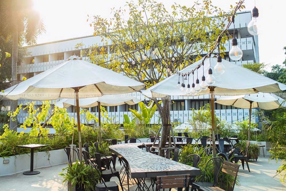 Thiết kế quán cà phê sân vườn